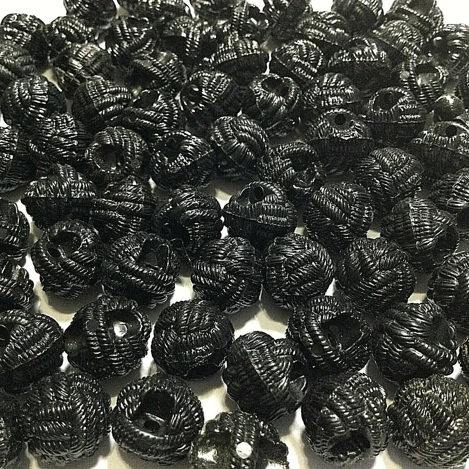 Black Nylon Chef Chef's Coat Uniform Washable Knot Button 13mm, 15mm Shank - Image 4 of 4