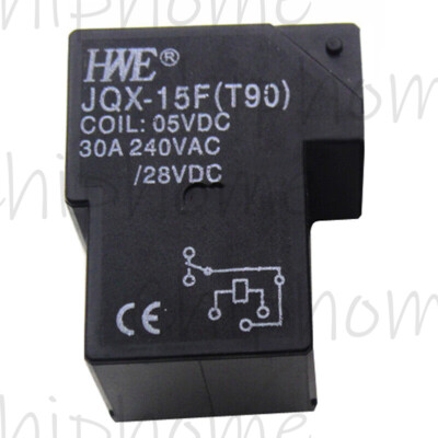 1PC JQX-15F(T90) 05VDC DC5V Power Relay 5Pins 30A 240VAC/28VDC