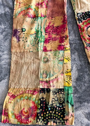 JAYLI Nepal Overalls Jumper Patch Hippie Festival Bohemian Women's M - Picture 4 of 16