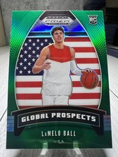 LaMELO BALL | 2020-21 Prizm Draft Picks Global Prospects Green Prizm RC #98