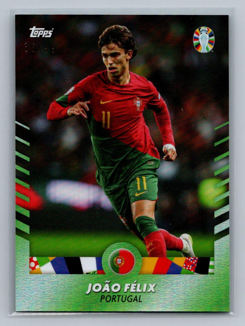 Joao Felix 2024 Topps Jose Mourinho EURO Set #NNO Green #/99 SN