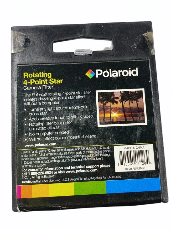 Polaroid Rotating 4-Point Star Camera Filter 55mm Black - Image 3 of 4