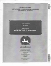 JOHN DEERE 42 INCH LAWN SWEEPER OPERATORS MANUAL