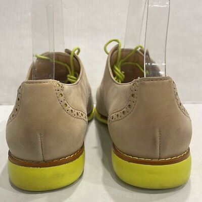 COLE HAAN Women Shoes 7.5B Alisa Wingtip Oxfords Taupe 