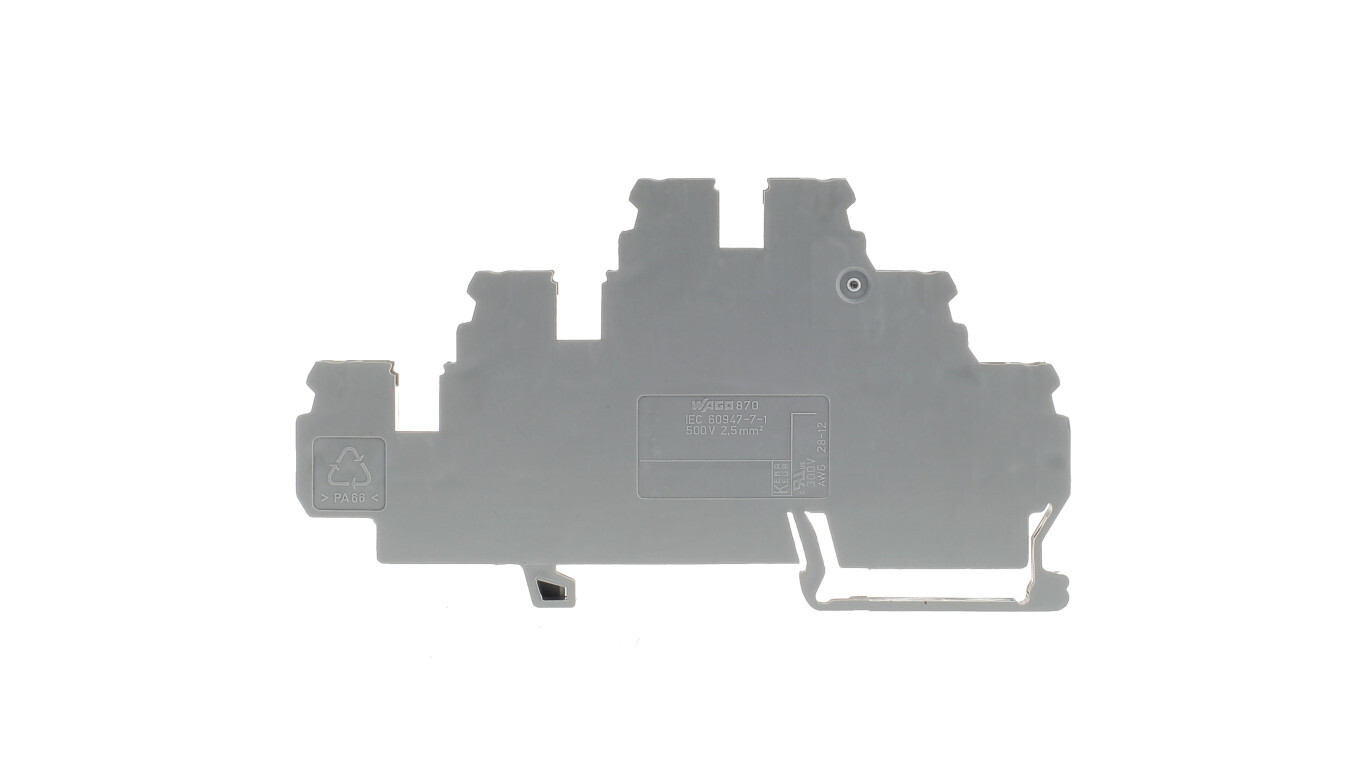 3-deck terminal block L / L / L 2.5mm2 gray 870-551 /T2UK