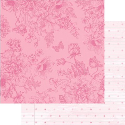 Beautiful Things - Memorable, scrapbook paper, DS, Bo Bunny 3621