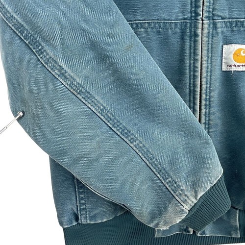 Vintage Carhartt Mid-Weight Quilt Lined Jacket Youth Medium JQ696 Cobalt Blue - Picture 9 of 12