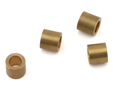 Team Brood 4.6mm Brass Motor Spacer w/Container (4) [BRO-TBR-MSPACERBR4.6MM]