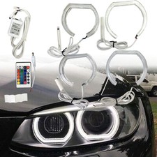 Crystal DTM Shape LED Angel Eye IR RGB DRL Turn Signal Fits 07-13 E92 E93
