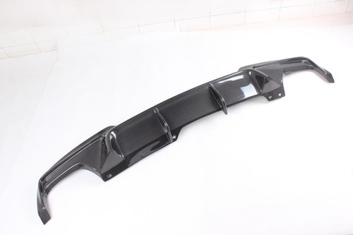 REAL CARBON Rear Bumper Diffuser Fit for BMW F10 528i 530i 550i M-Sport 2012-16 - Picture 9 of 14