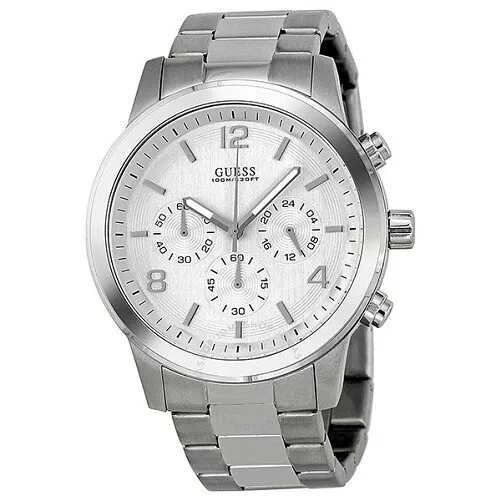 Guess watch chronograph stainless steel clearance