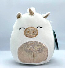 Squishmallows Collection Fantasy Squad Sofia the White Unicorn Cuddly Plush 7.5"