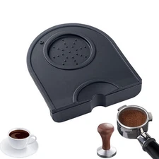3 Types Silicone Coffee Tamper Mat, Black, Anti-Slip Espresso Tamper Mat