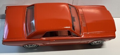 Old Red AMT 1966 Ford Mustang GT Coupe 7.5” Dealer Promo Model Car