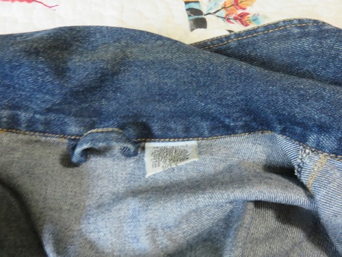 Men's Western Style Denim Jacket with Shooting Star Ranch Patch Size L - Picture 3 of 7