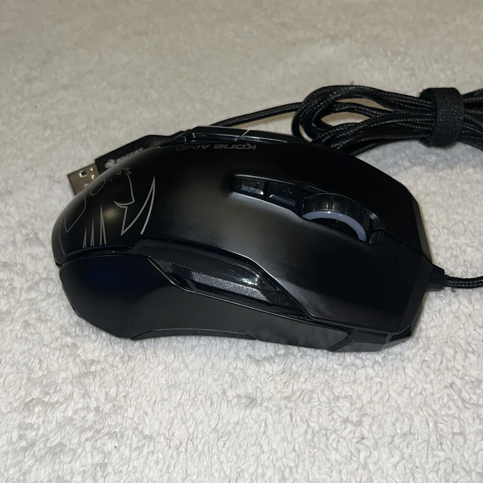 ROCCAT ROC-11-815-BK Kone AIMO 12000dpi Gaming Mouse Black Great Condition Works - Image 4 of 4