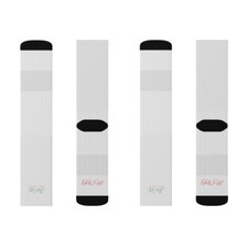 F W Sublimation Socks White