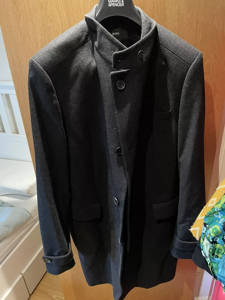 hugo boss mens winter wool coat