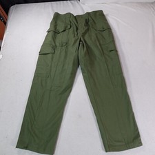 Vintage Swedish Army Pants Mens 42 Green M70 Combat Trousers C50 Army 42x33