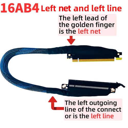 PCI-E 4.0X16 Server Graphics Card Extension Cable 32GB\S GEN4 for AI GPU Adapter - Picture 7 of 23