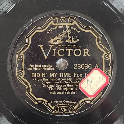 78rpm The Bluejeans ''Bidin' My Time'' 23036 Victor VV+