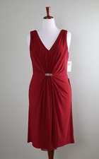 LAUREN RALPH LAUREN NWT $155 Slinky Stretch Crystal Evening Dress Size 10