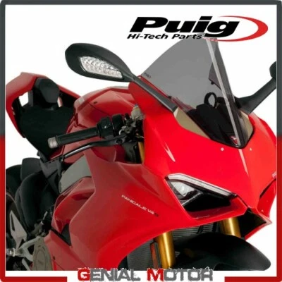 PARE-BRISE PUIG FUME FONCE 9690F DUCATI PANIGALE V4 1100 2018 / 2019 - Photo 1/2