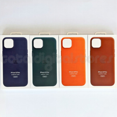 Apple Leder iPhone 14 Case MagSafe Hülle Original für 14 Plus Pro Max - Neu