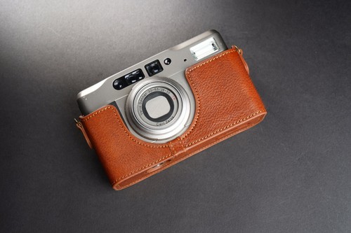 Genuine Real Leather Half Camera Case Bag Cover para Contax TVS ii Film Camera - Imagen 18 de 34