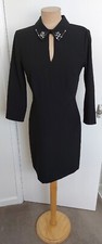 Warehouse Black Smart Evening Dress Size 8