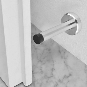 Details About Stainless Steel Wall Door Stopper Mount Rubber Tip Details About Stainless Steel Wall Door Stopper Mount Rubber Tip
