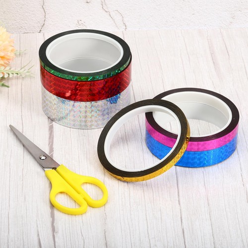 20mmx50m Prism Tape, Holographic Reflective Adhesive Craft Wrap Decoration, Blue - Picture 5 of 5