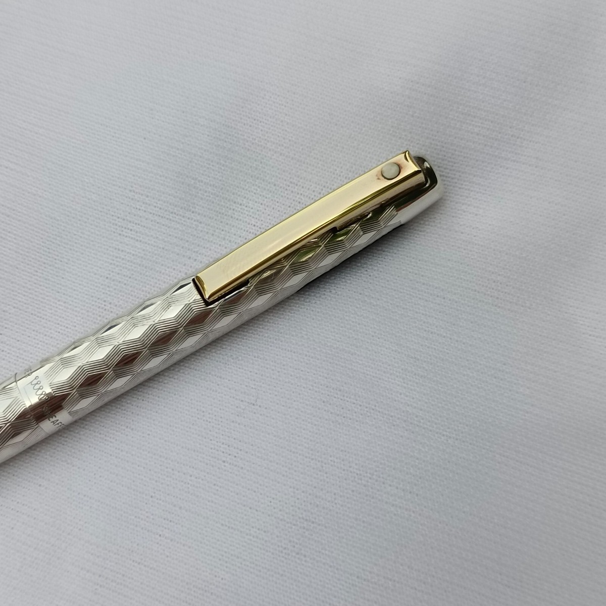 Stylo Bille Vintage SHEAFFER Imperial - Argent Sterling 925 Guilloché - Occasion - Fabriqué Aux USA