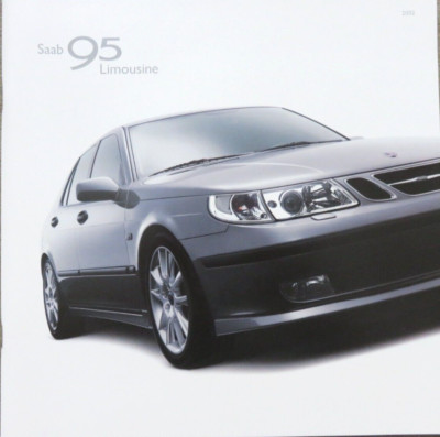 2002 Saab 9-5 95 Limousine Prospekt Brochure, 54 Seiten (24,5 x 24,5)