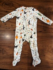 POTTERY BARN KIDS Halloween Organic Nursery Pajama-6-9 mos-OPEN BOX