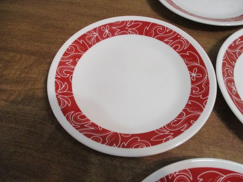 CORELLE BANDHANI BREAD PLATES LOT OF 8 - Picture 4 of 10