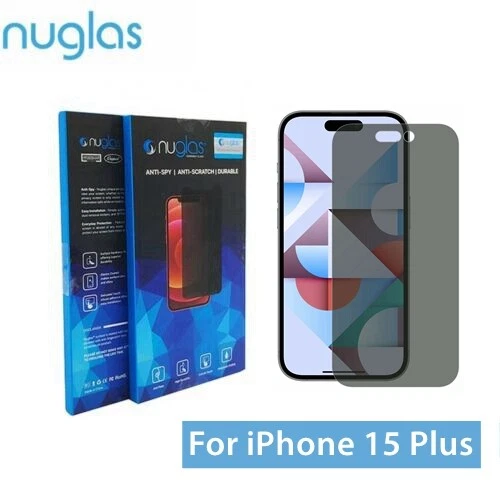 Screen Protector Nuglas Privacy Anti-Spy Glass For iPhone 15 14 12 11 16 Pro Max - Picture 8 of 35