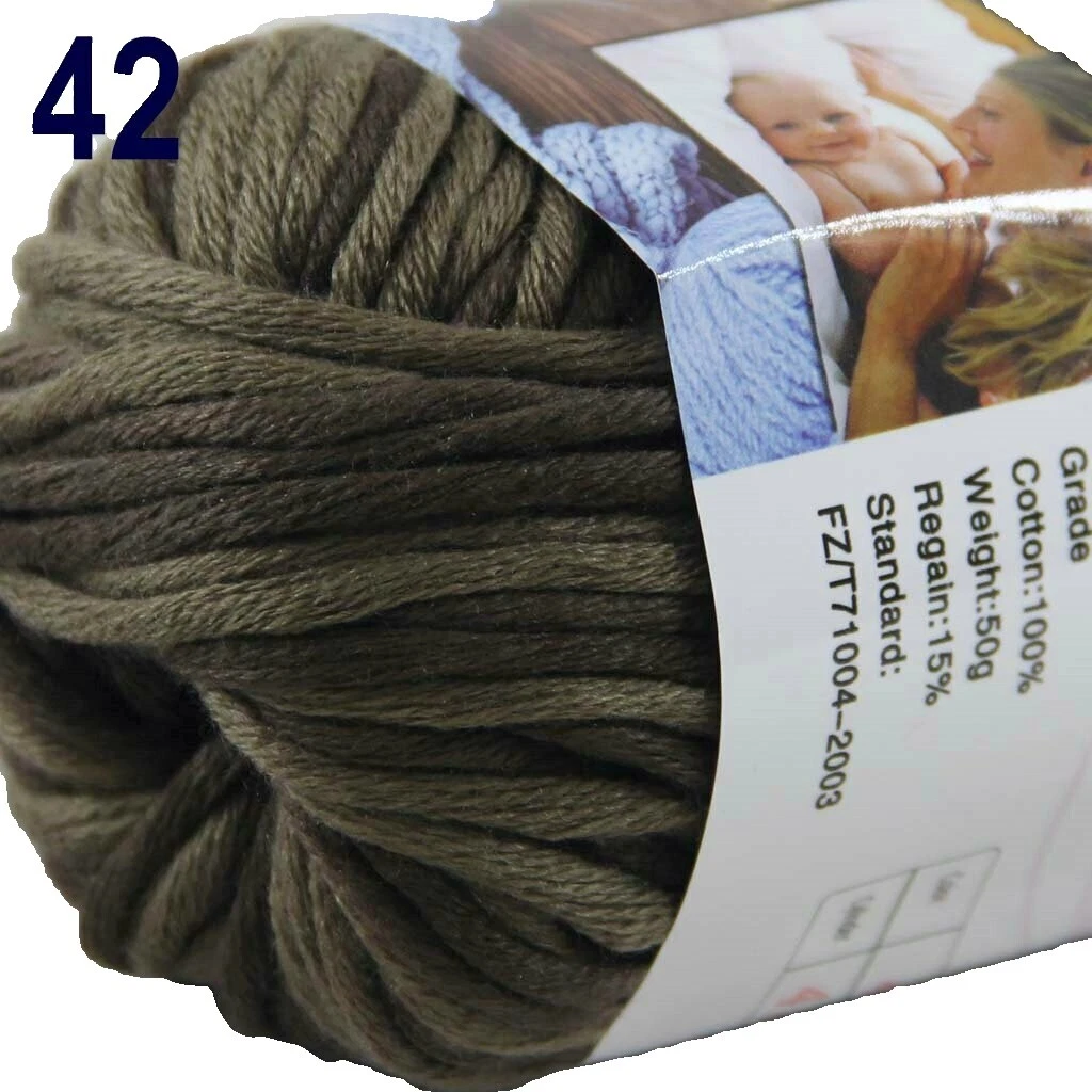 Multi-Color Hilo Grueso hilos Pintado a Mano