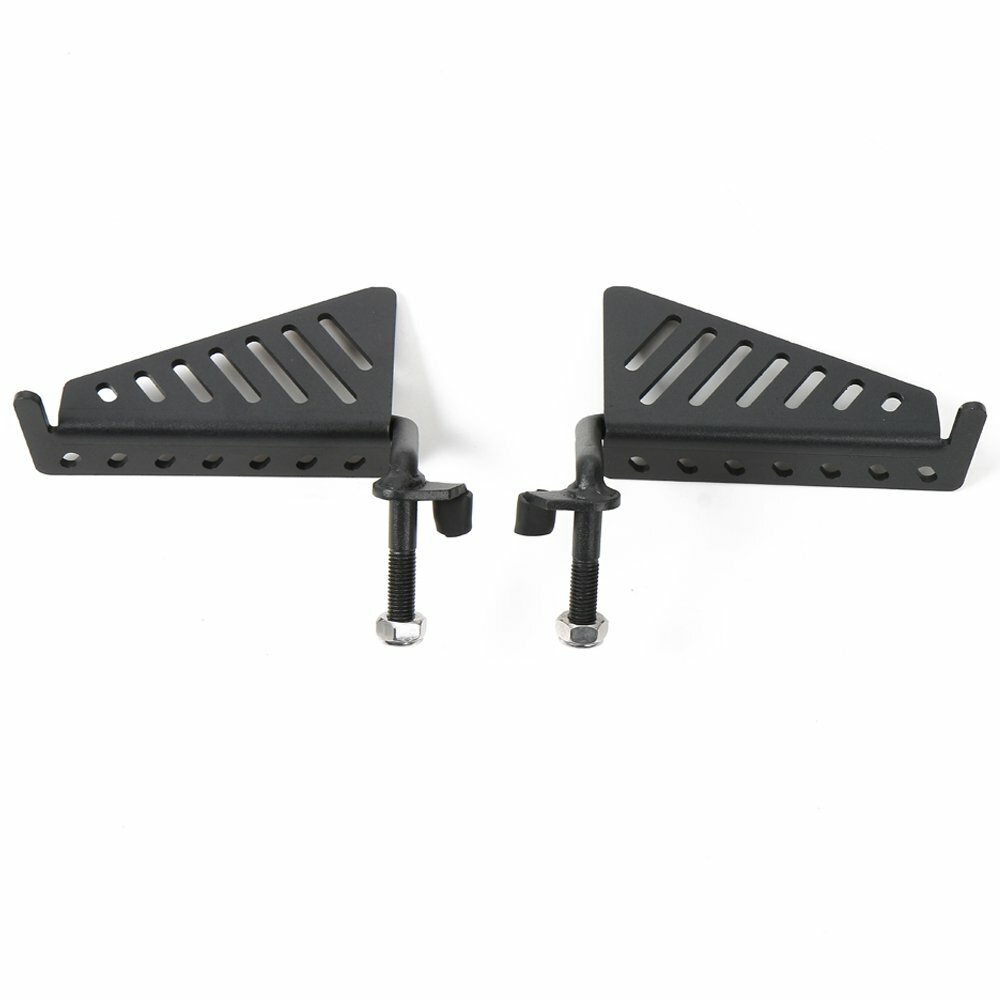 Pair Of Black Foot Peg Rest Pedals For Jeep Wrangler JK/JKU (2007-2017) — Aluminum Alloy 2 thumbnail image
