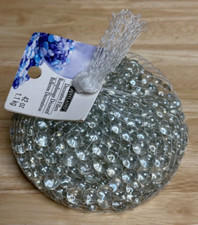 Decorative Flat Glass Marble, Clear  Vase Filler, 1 Bag 42 oz
