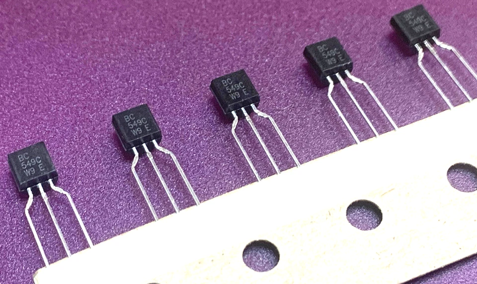 DIOTEC SEMICONDUCTOR 5 Pz. BC549C Transistor NPN bipolare 30V 100mA 500mW TO92 ( 5 pezzi )