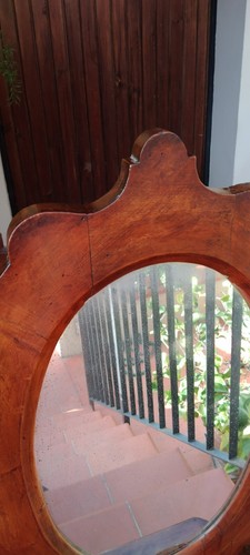 SPECCHIO BASCULANTE DA APPOGGIO IN LEGNO DI NOCE 800 MISURE 70X27X70 - Foto 12 di 21