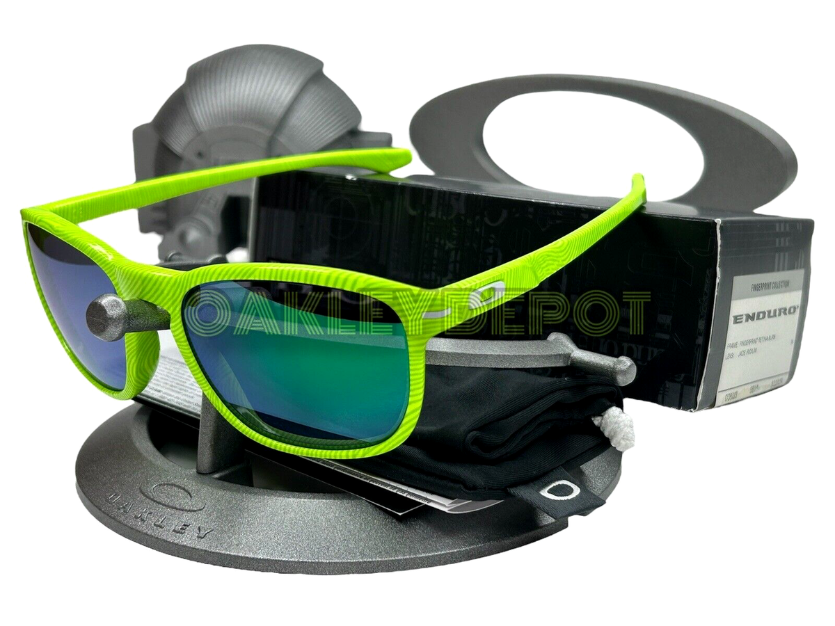 ✓🕶️ OAKLEY ENDURO 009223 FINGERPRINT RETINA BURN/JADE IRIDIUM SUNGLASSES  (85) | eBay