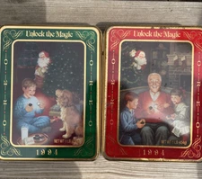 2 Vintage 1994 Unlock the Magic – with Oreo cookie tins by Nabisco Foods