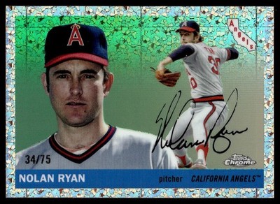 2025 Topps Chrome Platinum Rose Gold Refractors Nolan Ryan 34/75 #398