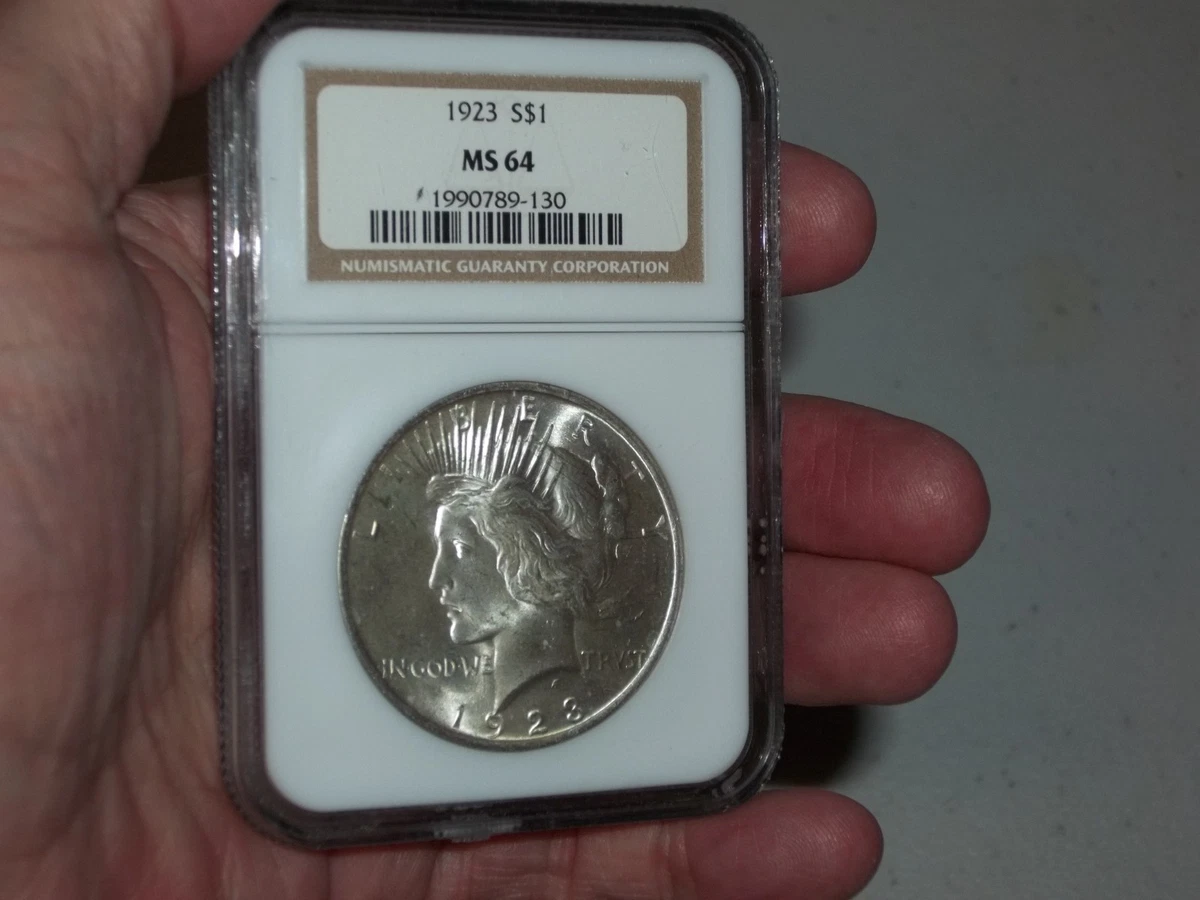 MS 64 Graded 1923 Year Peace Dollars (1921-1935) for sale | eBay