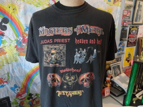Y2K Masters Metal Tour Judas Priest Heaven and Hell Dio Vintage vintage concert t-shirt, vintage, size XL, single stitch, B+ condition