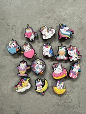 Ein Set aus 15 Stck. Niedlichen Einhorn Crocs Schuh Charms Neu & Kostenloser Versand