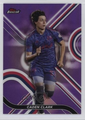 2022 Topps Finest MLS Purple Refractor 20/250 Caden Clark #75 1hq0