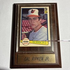 CAL RIPKEN, JR '82 Donruss Rookie Orioles #405 Hard Case Mounted on Wood Frame